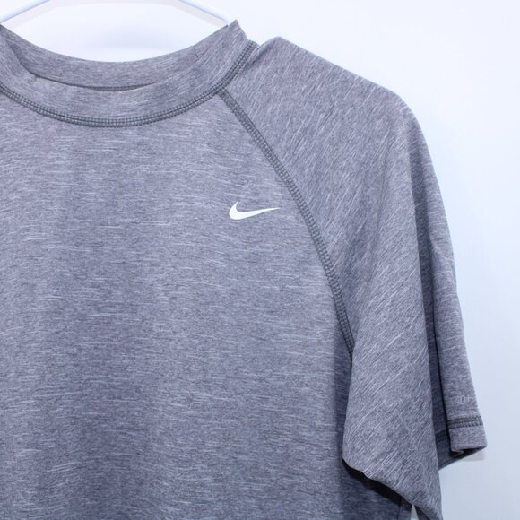 Nike Dri-Fit T-shirt Men's Medium Gray Short Sleeve Activewear UPF40+ - Picture 2 of 10